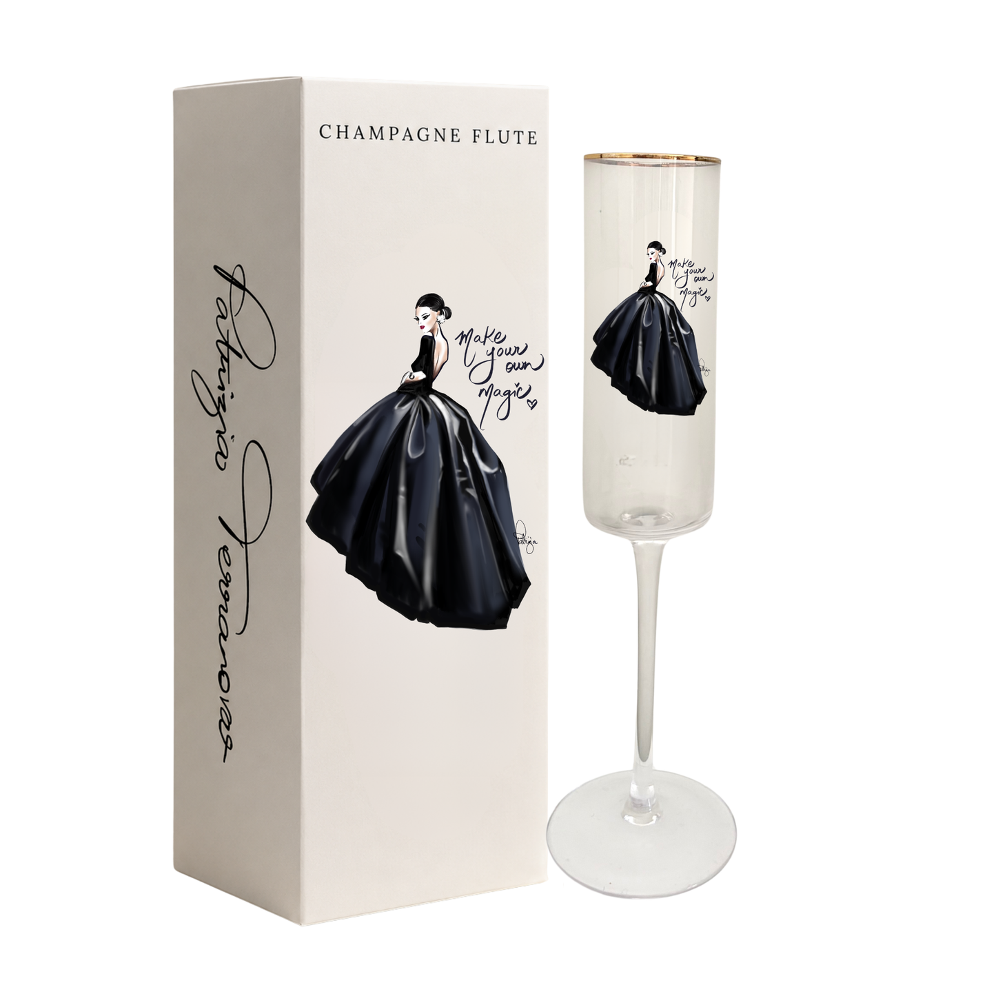Glam Champagne Flute - Make Your Own Magic