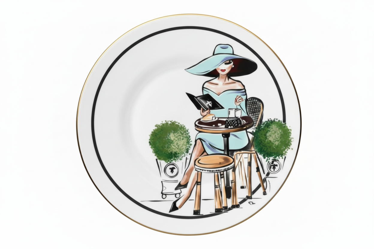 Porcelain Cup & Saucer - Chic