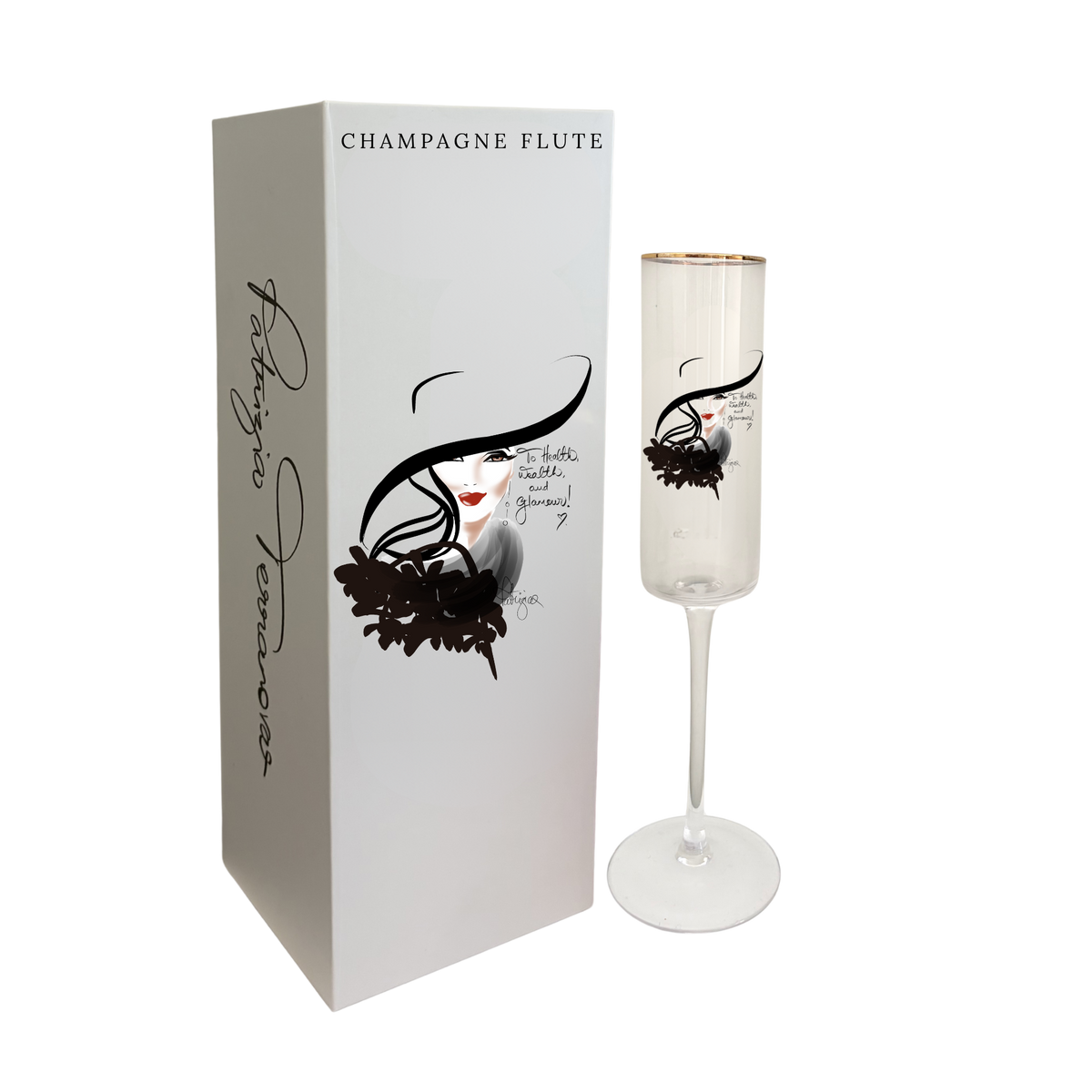 Glass Champagne Flute - Glamour