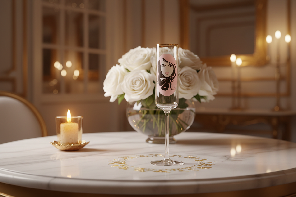 Believe champagne flute