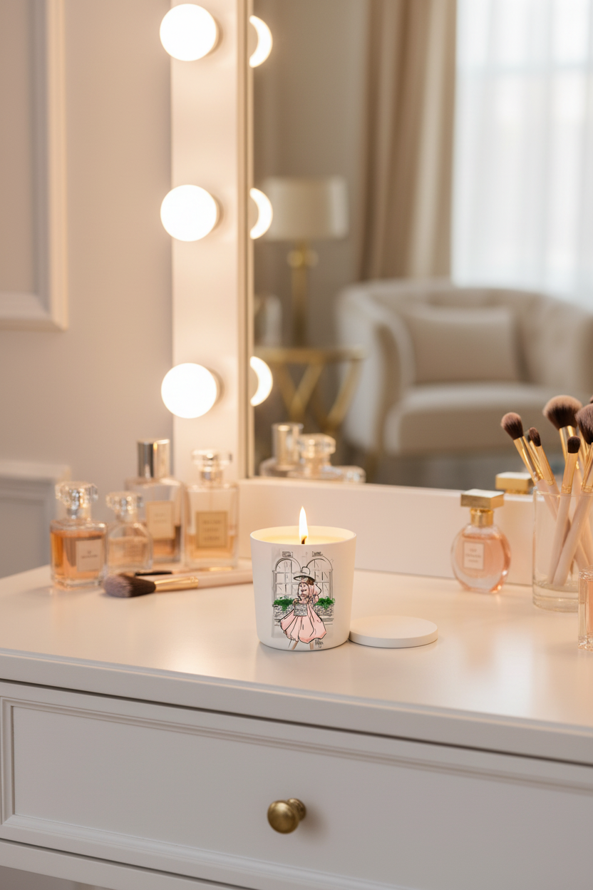 Luxury Makeup Vanity Candle No Rose Petals