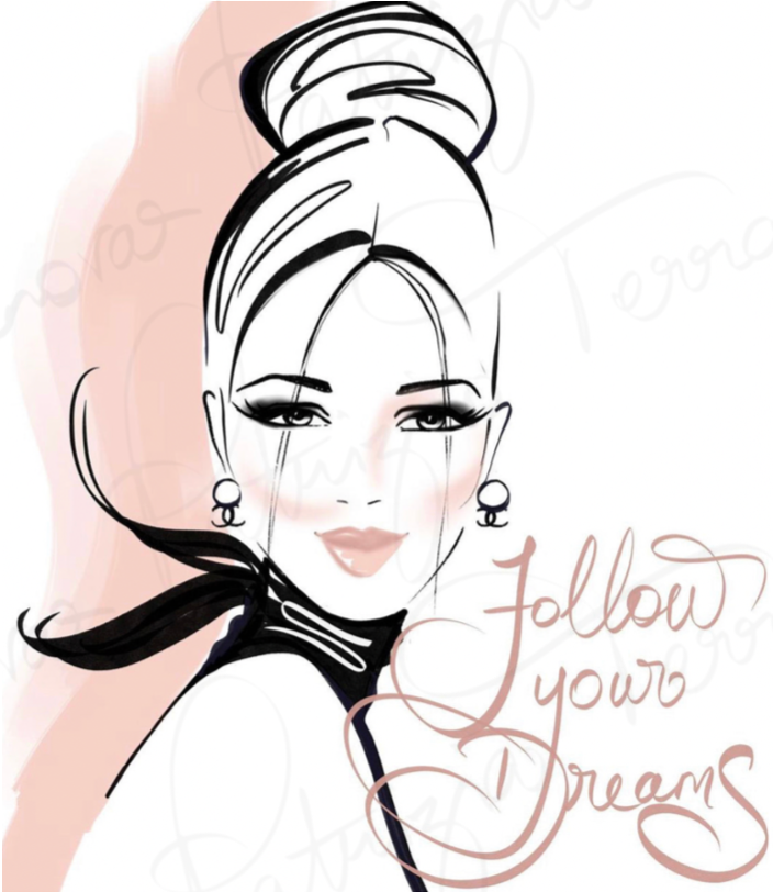 Art Print - Follow your Dreams (blush)