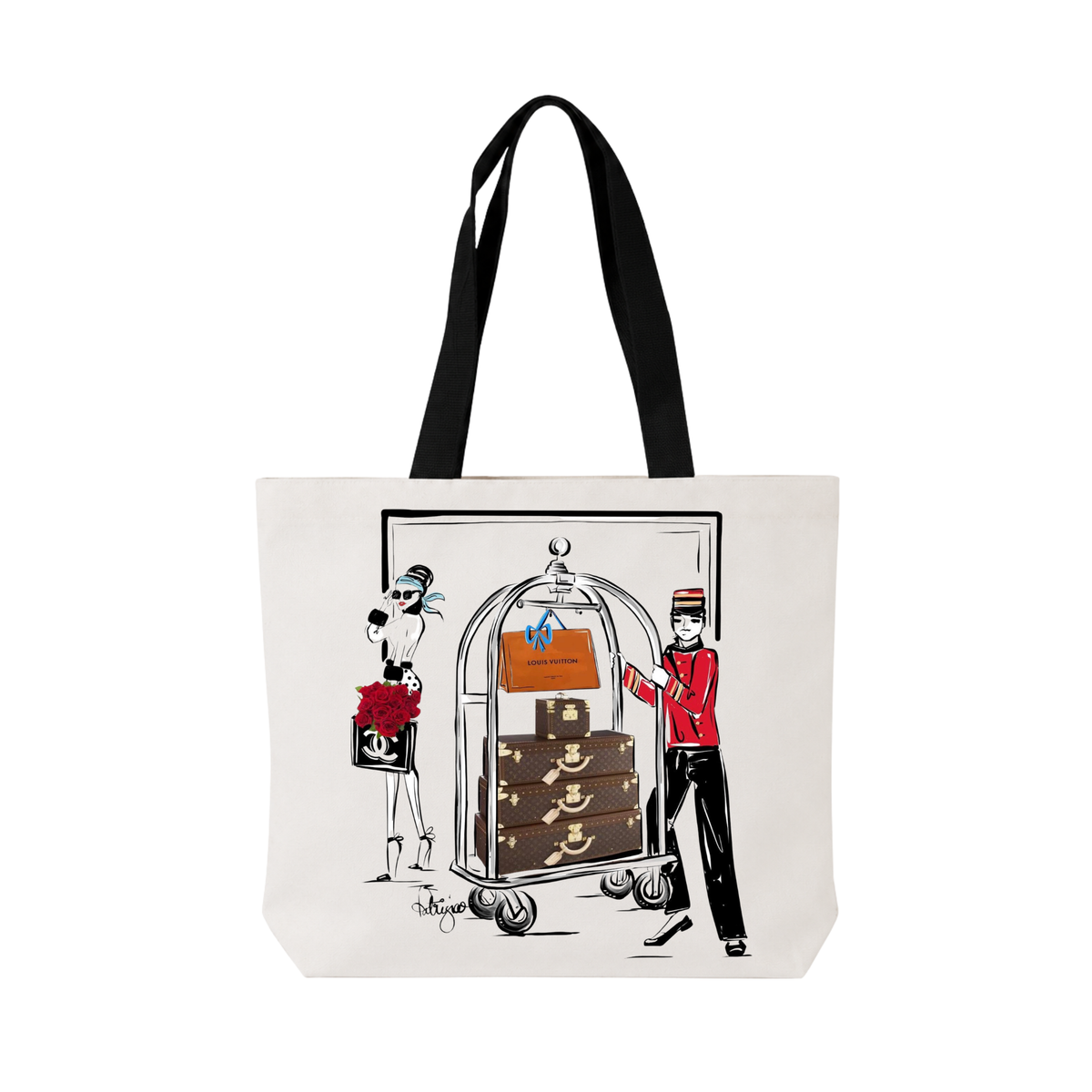 Canvas Tote Bag - Travelling Light
