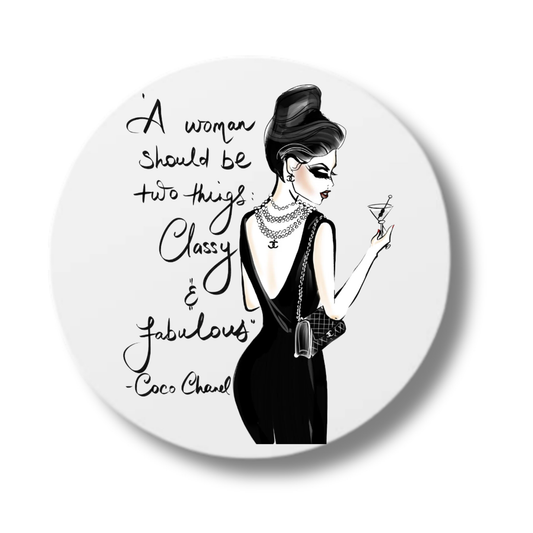 Ceramic Coasters - A Woman