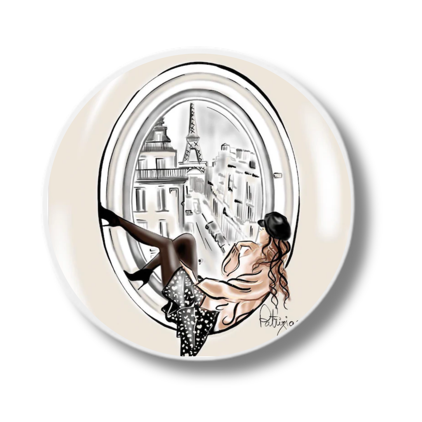 Ceramic Coasters - Paris Window