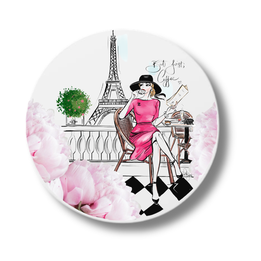 Ceramic Coasters - Breakfast in Paris