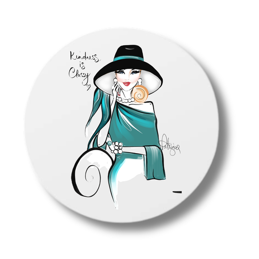 Ceramic Coasters - Kindness is Classy
