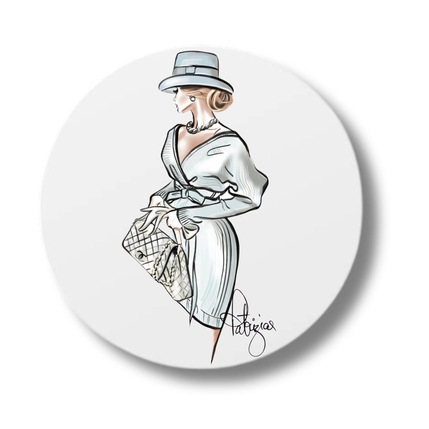 Ceramic Coasters - Lady