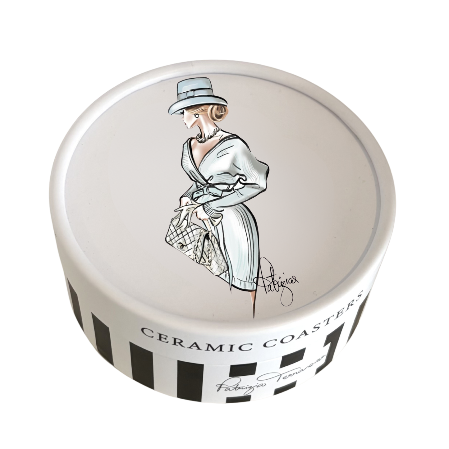 Ceramic Coasters - Lady