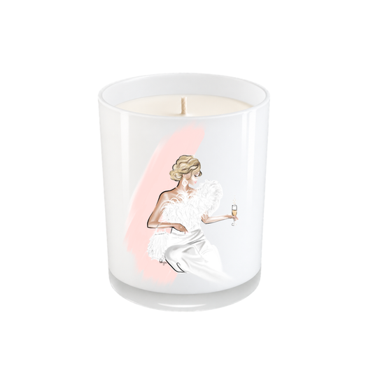 Luxury Coconut Soy Wax Candle - Strawberries & Champagne