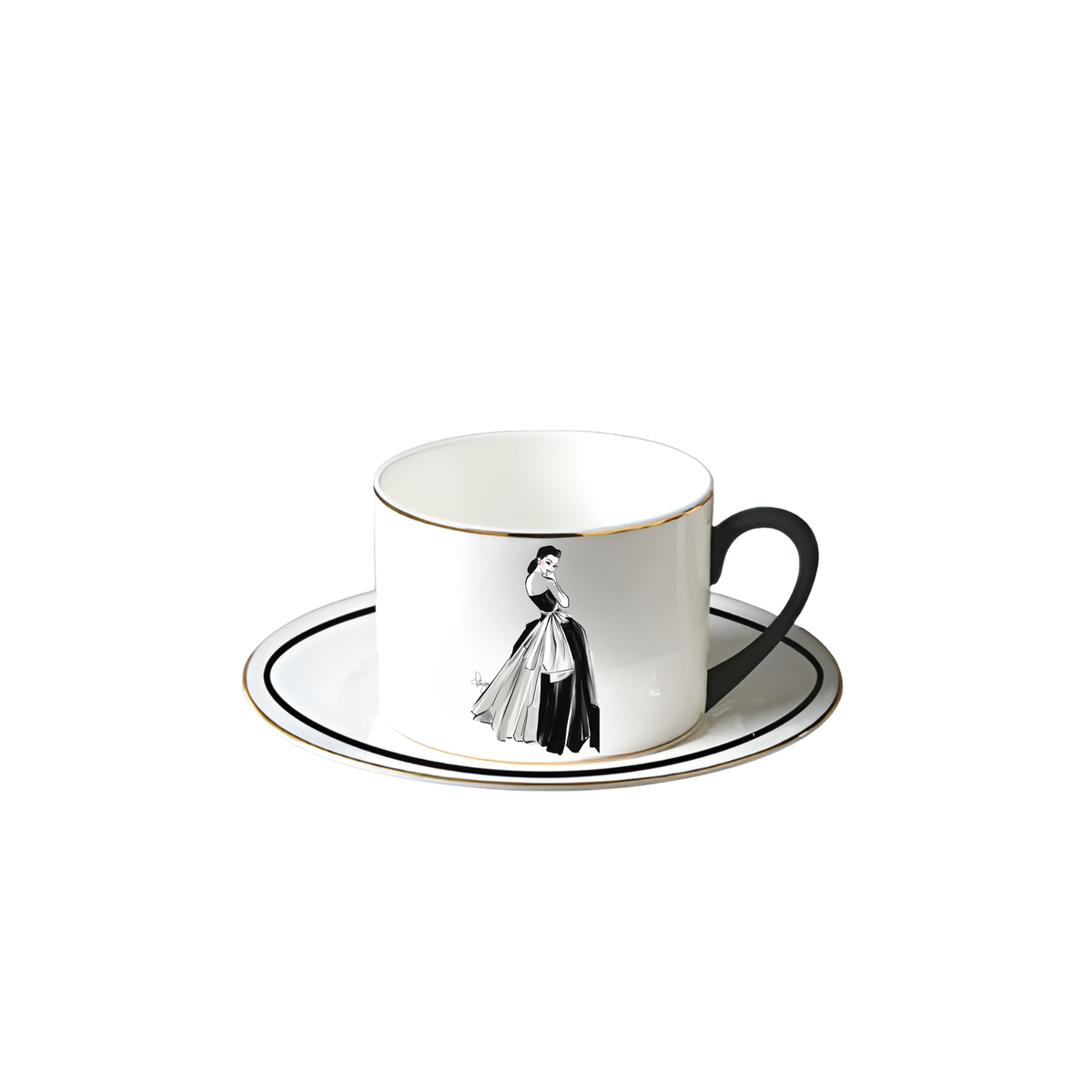 Porcelain Cup & Saucer - Bliss