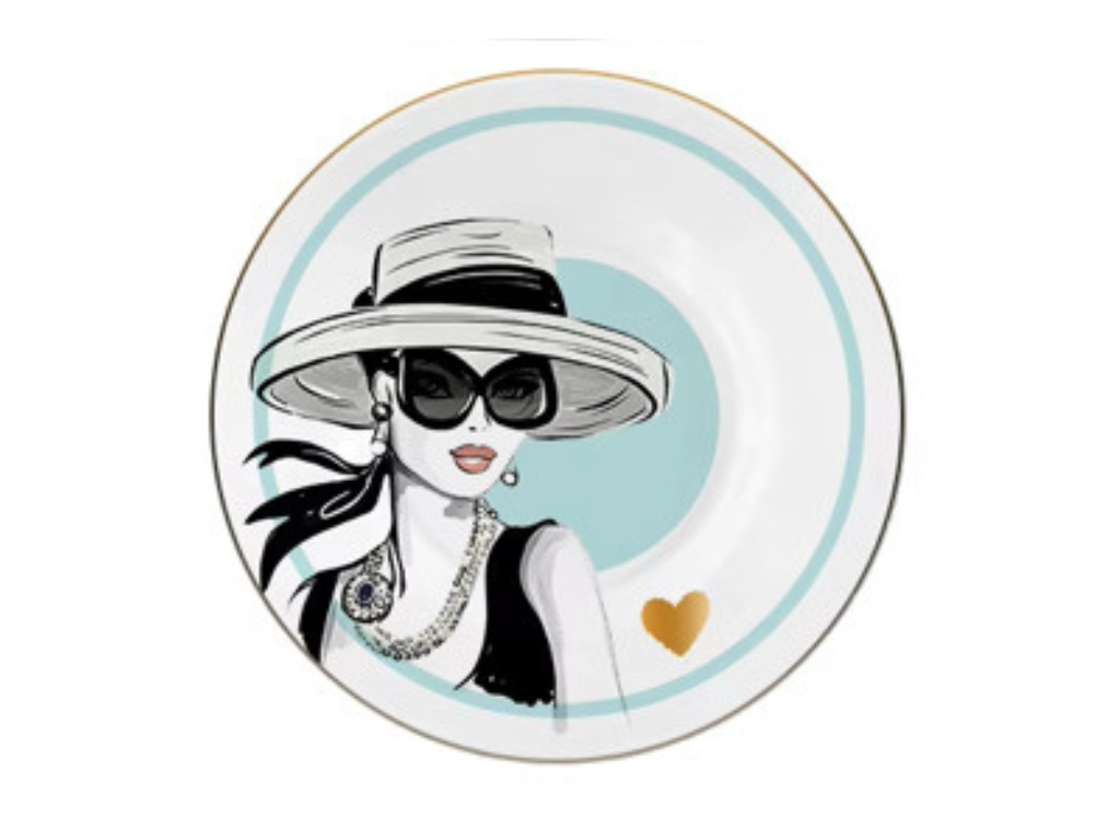 Porcelain Cup & Saucer - Very Audrey