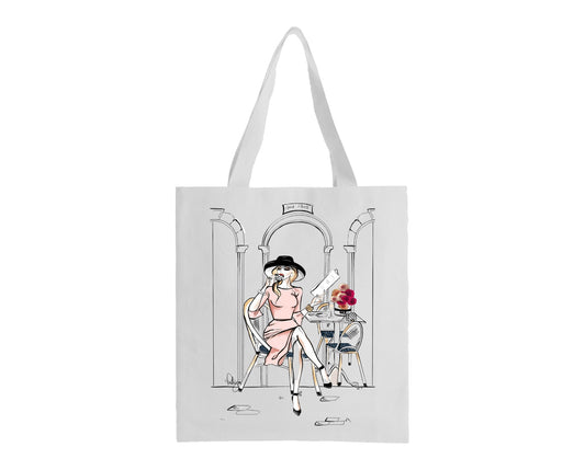 Glam Tote - Coffee and Croissants
