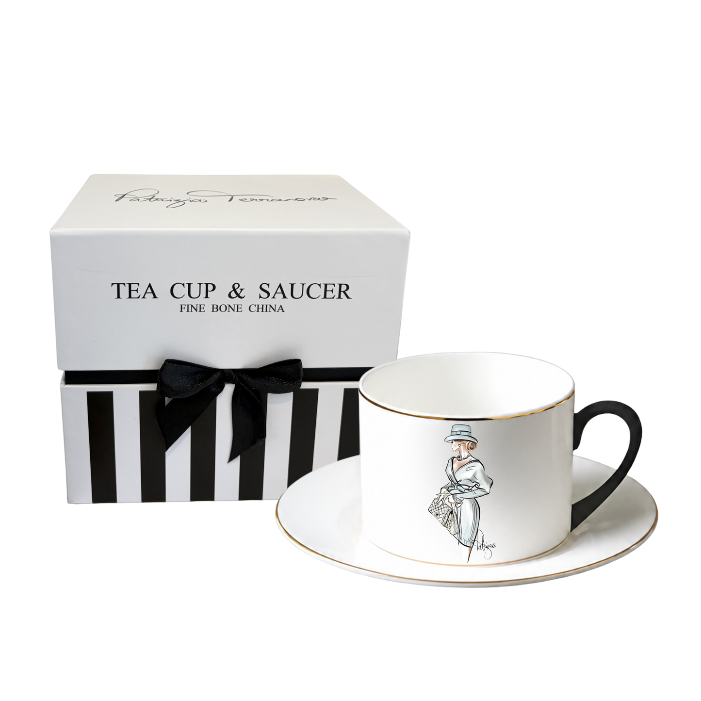 Porcelain Cup & Saucer - Miss Celeste
