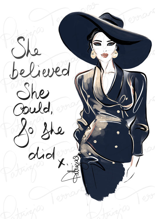 Art Print - She Believed