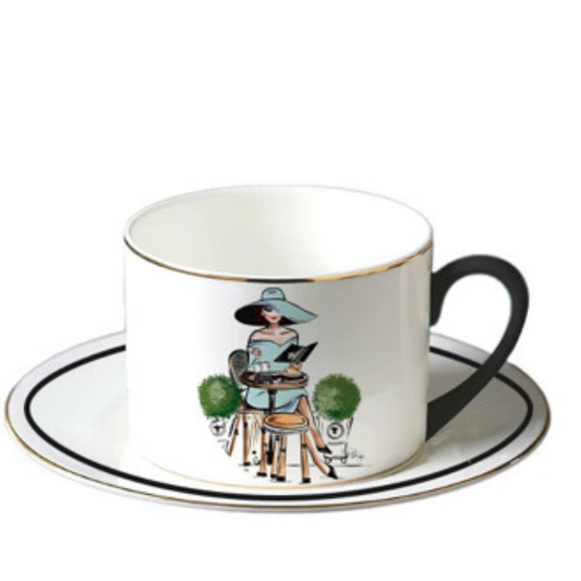 Porcelain Cup & Saucer - Chic