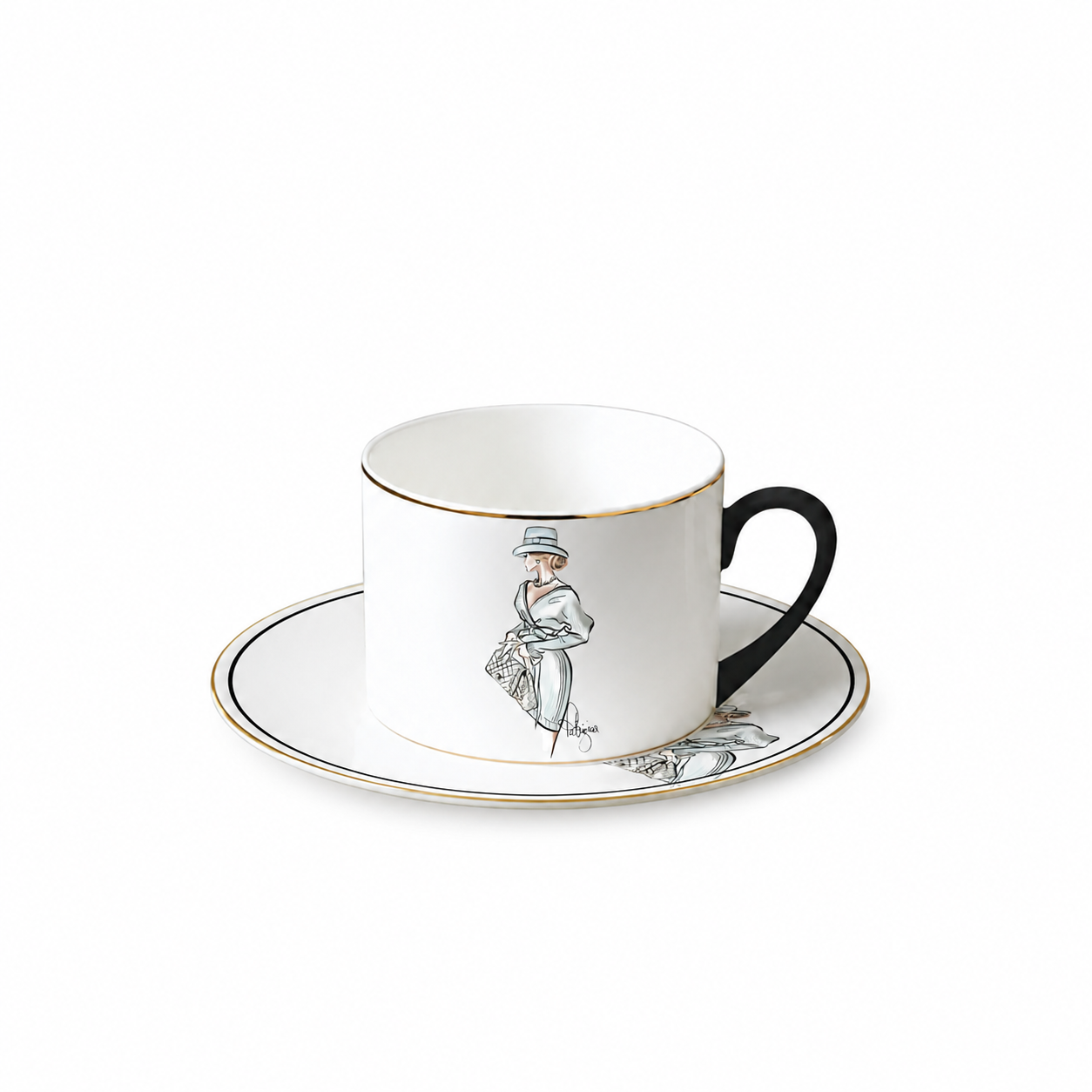 Porcelain Cup & Saucer - Miss Celeste