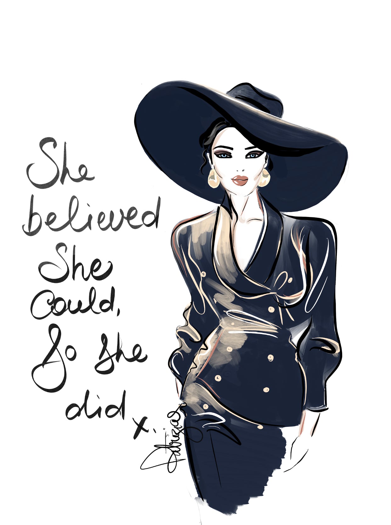 Art Print - She Believed