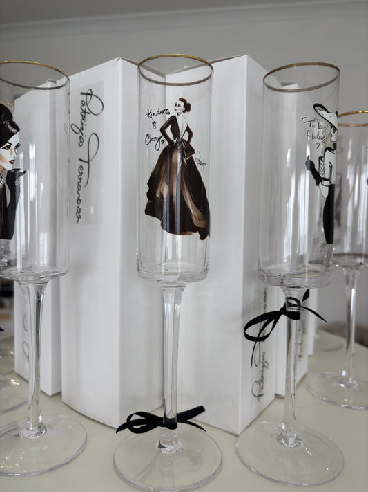 Glam Champagne Flute - Amour "Kindness"