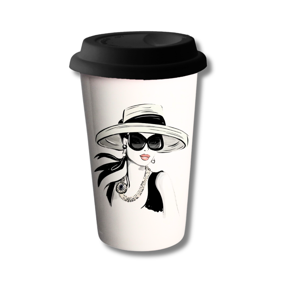 Ceramic Travel Mug - Very Audrey