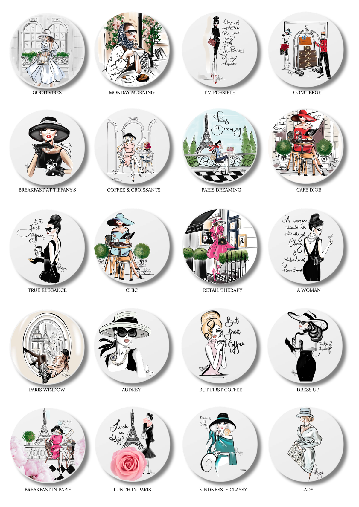 PTD Coasters (Box of 20 packs of 4 coasters)