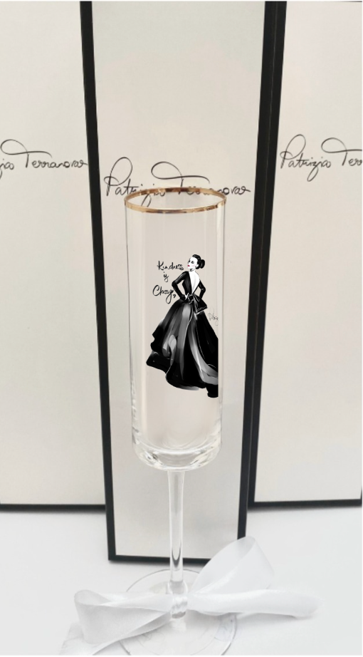 Glam Champagne Flute - Amour "Kindness is Classy"