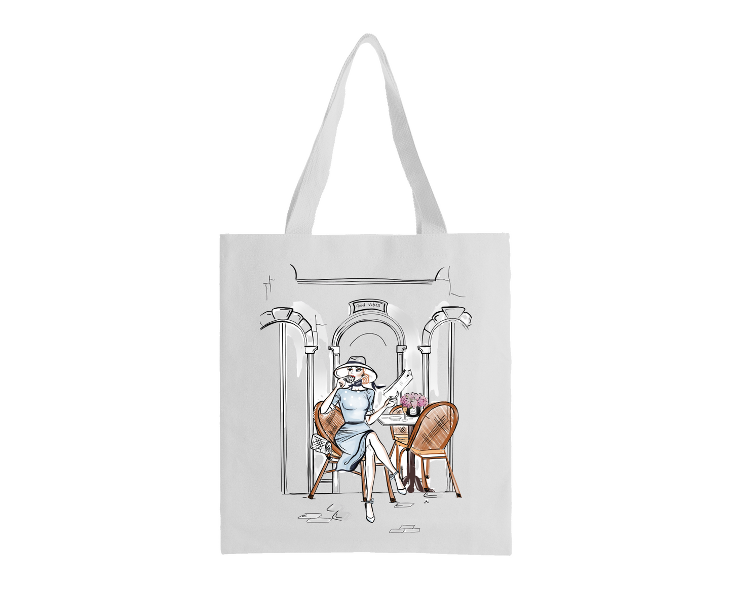 Glam Tote - Coffee & Croissants