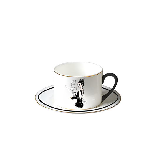 Porcelain Cup & Saucer - True Elegance