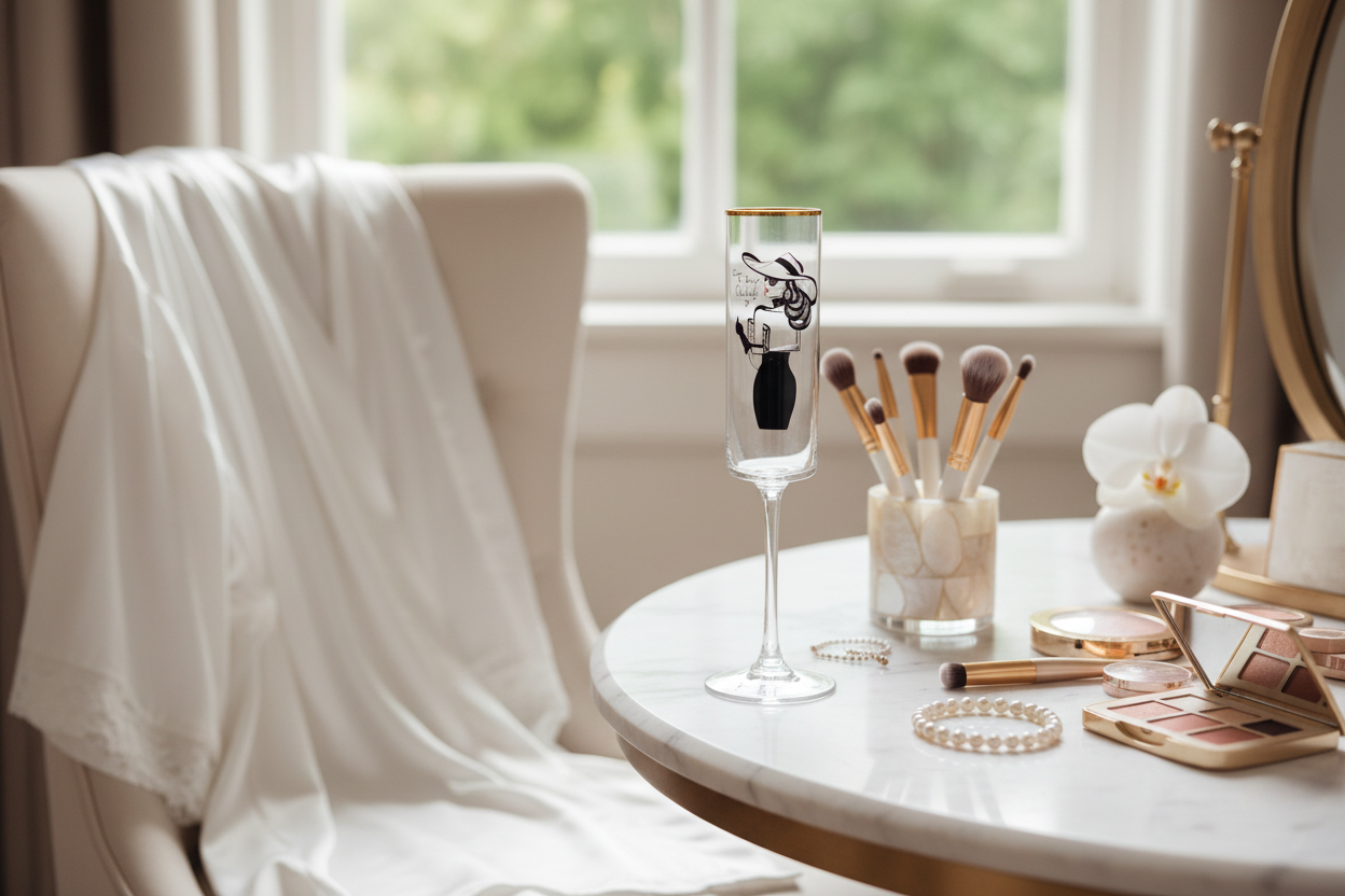 Dress Up champagne flute