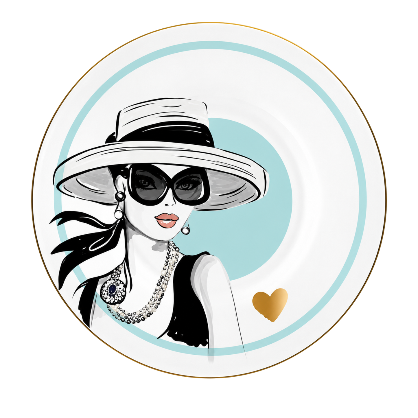 Porcelain Cup & Saucer - Audrey
