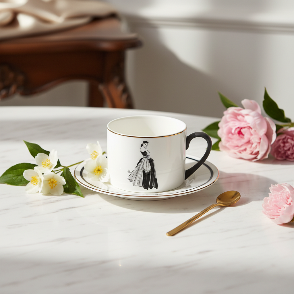 Porcelain Cup & Saucer - Bliss