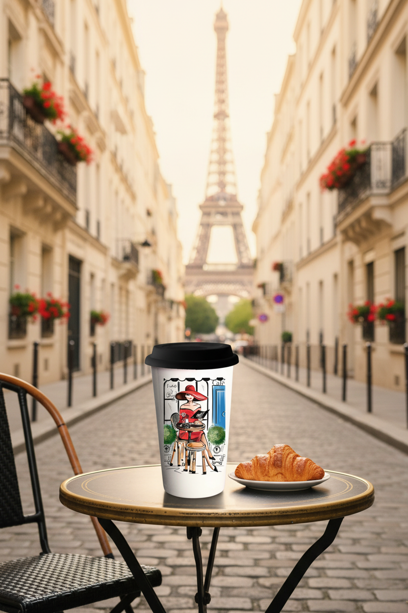 Travel Cup - Parisian Café Mock-up v2