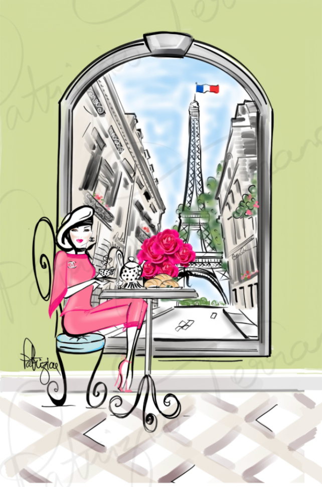 Tirage d'art - L'amour fait tourner le monde/Paris