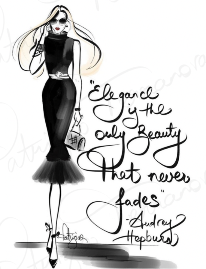 Art Print - Elegance is the only beauty