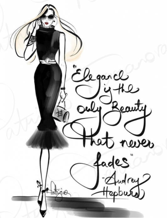 Art Print - Elegance is the only beauty